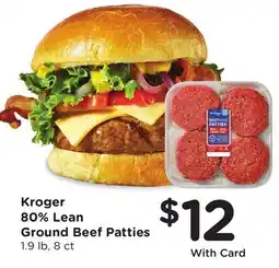 Ralphs Kroger 80% Lean Ground Beef Patties offer