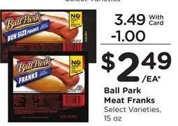 Ralphs Ball Park Meat Franks offer