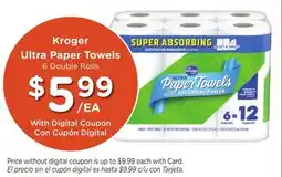 Ralphs Kroger Ultra Paper Towels offer