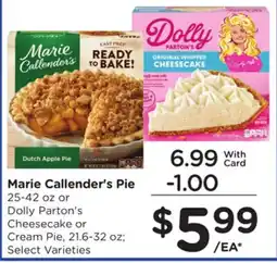 Ralphs Marie Callender's Pie offer