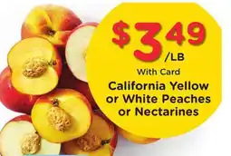 Ralphs California Yellow or White Peaches or Nectarines offer