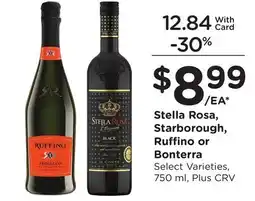 Ralphs Stella Rosa, Starborough, Ruffino or Bonterra offer