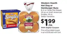 Ralphs Western Hearth Hot Dog or Hamburger Buns offer