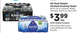 Ralphs 40-Pack Ralphs Purified Drinking Water offer