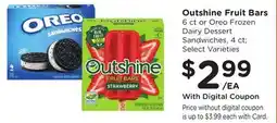 Ralphs Outshine Fruit Bars offer