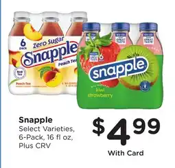 Ralphs Snapple offer