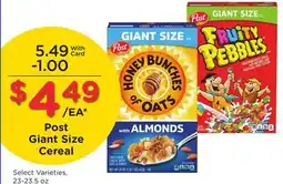 Ralphs Post Giant Size Cereal offer