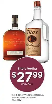 Ralphs Tito's Vodka offer