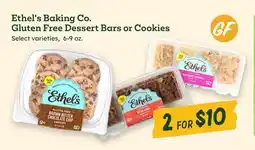 Sprouts Farmers Market Ethel's Baking Co. Gluten Free Dessert Bars or Cookies offer