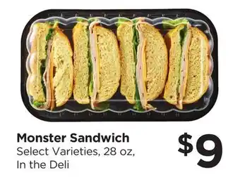 Food 4 Less Monster Sandwich offer