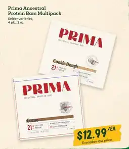 Sprouts Farmers Market Prima Ancestral Protein Bars Multipack offer