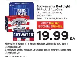 Food 4 Less Budweiser or Bud Light offer