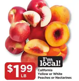 Food 4 Less California Yellow or White Peaches or Nectarines offer