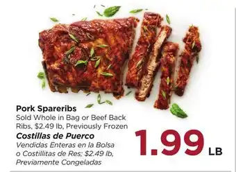 Food 4 Less Pork Spareribs offer