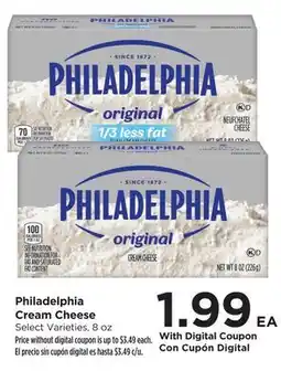 Food 4 Less Philadelphia Cream Cheese offer