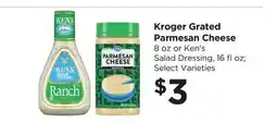 Food 4 Less Kroger Grated Parmesan Cheese offer