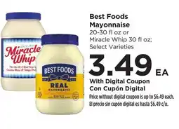 Food 4 Less Best Foods Mayonnaise offer