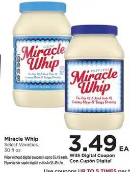 Food 4 Less Miracle Whip offer
