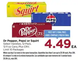 Food 4 Less Dr Pepper, Pepsi or Squirt offer