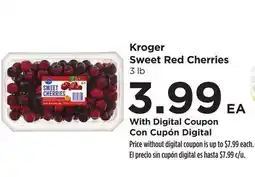 Food 4 Less Kroger Sweet Red Cherries offer