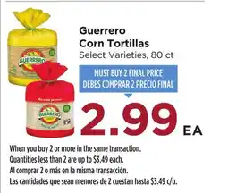 Food 4 Less Guerrero Corn Tortillas offer