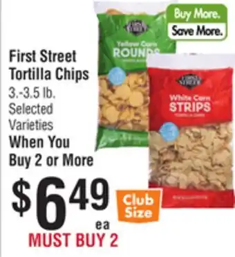 Smart & Final First Street Tortilla Chips offer