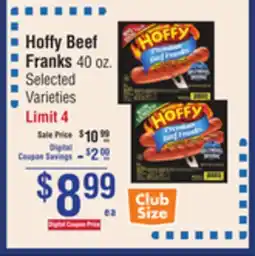 Smart & Final Hoffy Beef Franks offer