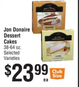 Smart & Final Jon Donaire Dessert Cakes offer