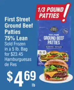 Smart & Final First Street Ground Beef Patties offer