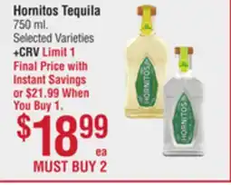 Smart & Final Hornitos Tequila offer