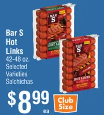 Smart & Final Bar S Hot Links offer
