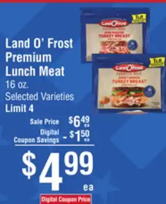 Smart & Final Land O' Frost Premium Lunch Meat offer