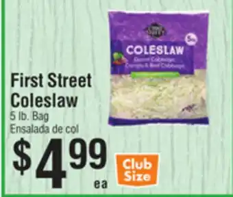 Smart & Final First Street Coleslaw offer
