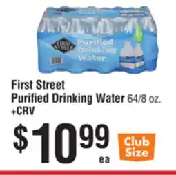 Smart & Final First Street Purified Drinking Water offer