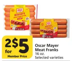 Albertsons Oscar Mayer Meat Franks offer