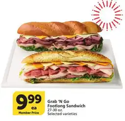 Albertsons Grab 'N Go Footlong Sandwich offer