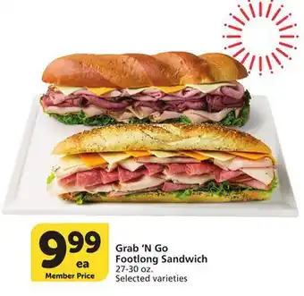 Albertsons Grab 'N Go Footlong Sandwich offer