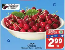 Albertsons Large Cherries offer