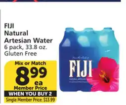 Albertsons FIJI Natural Artesian Water offer