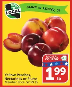 Albertsons Yellow Peaches, Nectarines or Plums offer