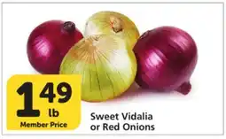 Albertsons Sweet Vidalia or Red Onions offer