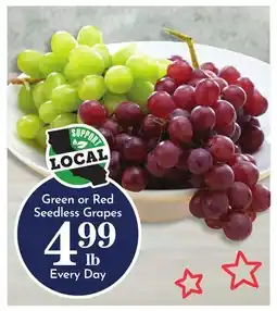 Pavilions Green or Red Seedless Grapes offer