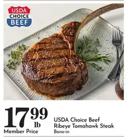 Pavilions USDA Choice Beef Ribeye Tomahawk Steak offer