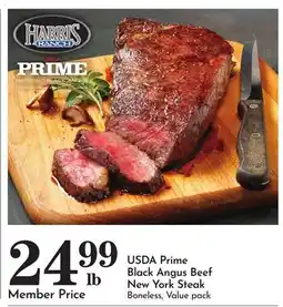 Pavilions USDA Prime Black Angus Beef New York Steak offer