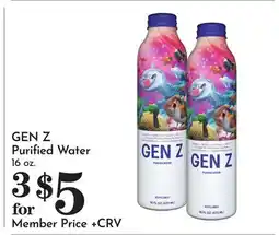 Pavilions GEN Z Purified Water offer