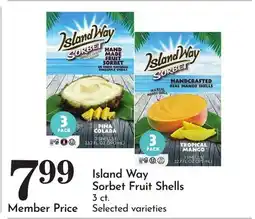 Pavilions Island Way Sorbet Fruit Shells offer