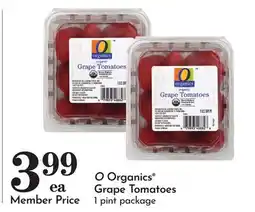 Pavilions O Organics Grape Tomatoes offer