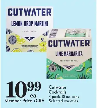 Pavilions Cutwater Cocktails offer