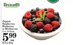 Pavilions Organic Raspberries, Blueberries or Blackberries offer
