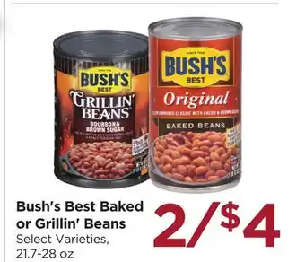 Food 4 Less Bush's Best Baked or Grillin' Beans offer